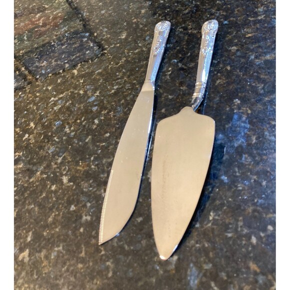 Cake Knife & Server  Stainless 2-Piece Set - Picture 4 of 15